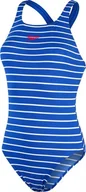 Stroje kąpielowe - Speedo Damski strój kąpielowy Speedo ECO END PT MDLT AF chroma blue/white rozmiar 40 - miniaturka - grafika 1