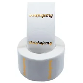 Scrapbooking - Naklejki Ozdobne Okrągłe 3,8 Cm Dziękujemy 100 Szt - miniaturka - grafika 1