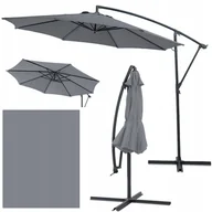 Parasole ogrodowe - Parasol ogrodowy boczny SANTORINI 3m Dark Grey - Focus Garden - miniaturka - grafika 1