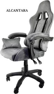 Fotel obrotowy gamingowy HERO POKER ST GREY ALCANTARA - Fotele gamingowe - miniaturka - grafika 1