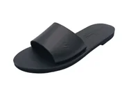 Klapki i japonki damskie - Czarne klasyczne klapki damskie ze skóry naturalnej SANDINISTA S4160A  [Rozmiar: 40] - miniaturka - grafika 1