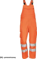 Odzież robocza - CERVA GANDIA HV spodnie ogrodniczki z taśmami odblaskowymi posiadające elastyczne szelki z plastikowymi klamrami - pomarańczowy 62 - miniaturka - grafika 1