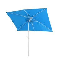 Parasole ogrodowe - Parasol ogrodowy N23, parasol ogrodowy, 2x3 m prostokątny, odchylany, poliester/aluminium 4,5 kg, ochrona UV 50+ ~ niebieski - miniaturka - grafika 1