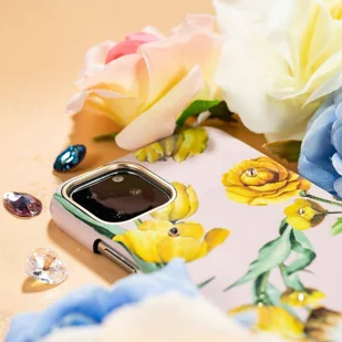 Kingxbar Blossom etui ozdobione oryginalnymi Kryształami Swarovskiego iPhone 11 Pro Max wielokolorowy (Leaf) - Etui i futerały do telefonów - miniaturka - grafika 5