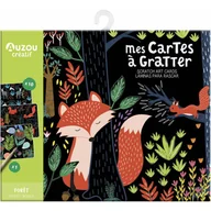 Pozostałe książki - PHILIPPE AUZOU Mes cartes a gratter foret ne - miniaturka - grafika 1