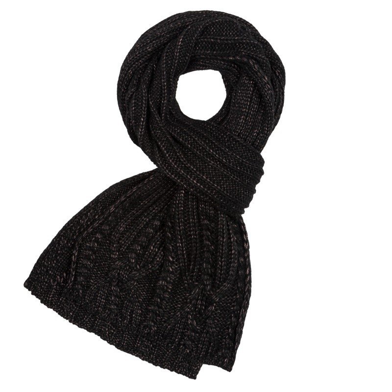 Wełniany szalik zimowy damski paolo peruzzi d-01-bl