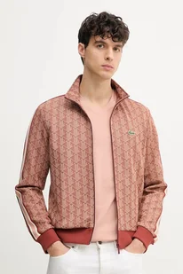 Lacoste bluza męska kolor brązowy wzorzysta - Bluzy męskie - miniaturka - grafika 1