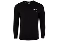 Bluzy męskie - Puma  Bluza Męska Dresowa Bawełna Ess Small Logo Crew Black 586684 51 M - miniaturka - grafika 1