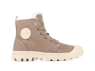 Botki damskie - Palladium Damskie Pampa Hi Zip WL Botki, Beżowe, 35.5 EU, beżowy, 35.5 EU - miniaturka - grafika 1