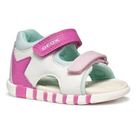 Buty dla dziewczynek - Geox B Sandały dziewczęce Iupidoo dla dzieci, dziewczynki, Kolor biały, 23 EU - miniaturka - grafika 1