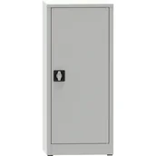 Pozostałe wyposażenie warsztatu - PARTNER B2B Warsztatowa szafa półkowa na narzędzia KOVONA, 2 półki, spawana, 508 x 500 x 1150 mm, szara 178623 - miniaturka - grafika 1