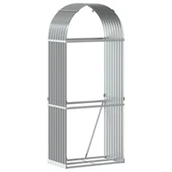 Wózki magazynowe - vidaXL Stojak na drewno, jasnoszary, 80x45x190 cm, stal galwanizowana - miniaturka - grafika 1