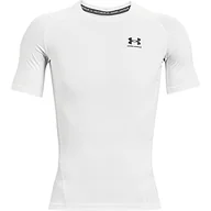 Koszulki męskie - Under Armour Koszulka UA HG Armour Comp SS-WHT - S 1361518-100_S - miniaturka - grafika 1