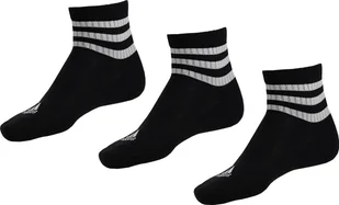Adidas Skarpety adidas 3-Stripes Cushioned Sportswear Mid-Cut Socks 3 Pairs czarne IC1317 37-39 - Skarpety termoaktywne - miniaturka - grafika 1