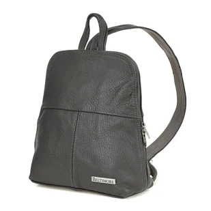 Plecak skórzany szara torebka elegancka poręczna Beltimore 021 szary, srebrny - Torebki damskie - miniaturka - grafika 1