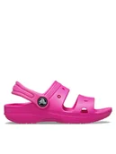 Buty dla dziewczynek - Crocs Sandały Toddler Classic Crocs Sandal 207537 Różowy - miniaturka - grafika 1