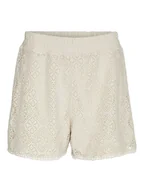 Spodenki damskie - Vero Moda Szorty "Maya" w kolorze kremowym - miniaturka - grafika 1