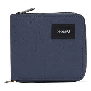 Portfel męski mały RFID Pacsafe - granatowy - Portfele - miniaturka - grafika 1