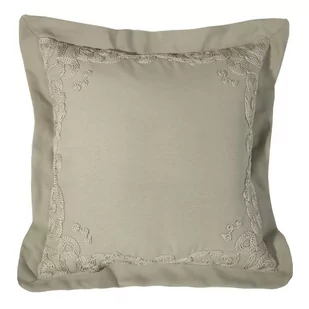 Euro Firany Poszewka Z Haftem Dekor Vero 1 45 x 45 Stalowy 1223500 - Poszewki na poduszki - miniaturka - grafika 1