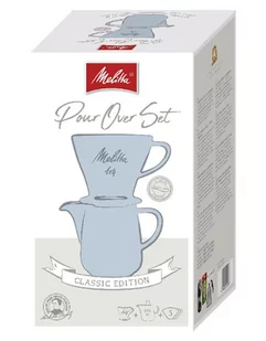 MELITTA Melitta zestaw Porcelanowy Drip 1X4 + dzbanek 0,6l Błękitny - Dzbanki i imbryki - miniaturka - grafika 3