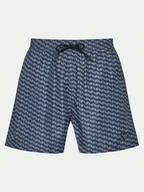 Kąpielówki męskie - Emporio Armani Underwear Szorty kąpielowe EM000583 AF12342 F9035 Niebieski Regular Fit - miniaturka - grafika 1