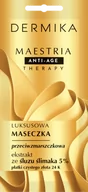 Maseczki do twarzy - Dermika Maestria, luksusowa maseczka przeciwzmarszczkowa, ekstrakt ze śluzu ślimaka 5%, 7g - miniaturka - grafika 1