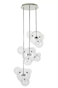 KH CAPRI DISC 3 - szklana lampa wisząca chrom XCP9148-3A.CHROM - Lampy sufitowe - miniaturka - grafika 1