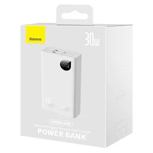 Powerbank Baseus Adaman 2, 20000mAh, 30W, 3xUSB, USB-C (biały) - Powerbanki - miniaturka - grafika 8