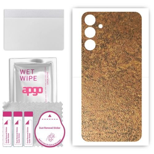 folia naklejka skórka strukturalna na TYŁ do Samsung Galaxy A35 5G - Zardzewiała Miedź - apgo SKINS