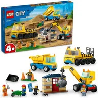 Klocki - Lego CITY Ciężarówki i dźwig z kulą 60391 - miniaturka - grafika 1