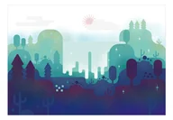 Fototapety - Fototapeta samoprzylepna - Baśniowy krajobraz (rozmiar 245x175) - miniaturka - grafika 1