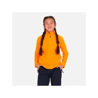 Bluzy narciarskie - Polar narciarski dla dzieci Rossignol Girl 1/2 Zip Fleece pomarańczowy - miniaturka - grafika 1