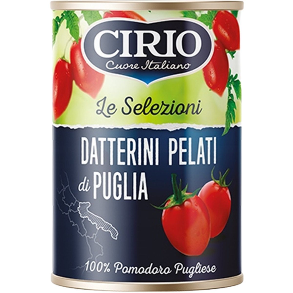 Cirio Datterini Pelati di Puglia 400g pomidory w puszce 100% włoskie