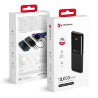 Powerbanki - FORCELL Powerbank F-Energy P10k1 PD 20W QC 10000mah czarny - miniaturka - grafika 1