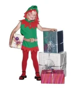 Stroje karnawałowe - Kostium dziecięcy "Elf - skrzat" Tunika - miniaturka - grafika 1