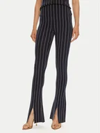 Spodnie damskie - NORMA KAMALI Spodnie materiałowe KK1247PL016642 Granatowy Slim Fit - miniaturka - grafika 1