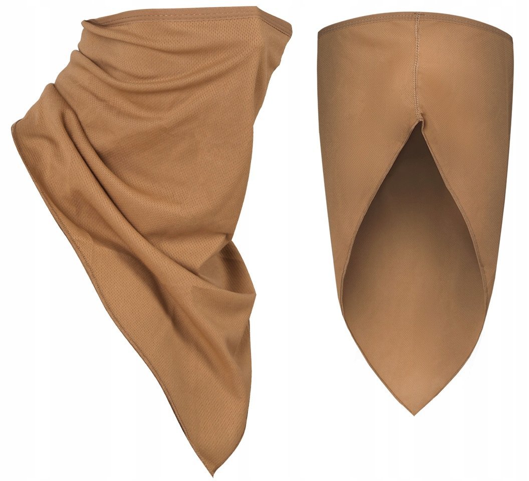 Mil-Tec Chusta Wielofunkcyjna Scarf Maska Komin 48X23 Mesh Coyote