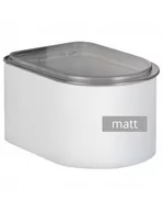 Pojemniki kuchenne - Pojemnik metalowy 1,0l LOFT biały MATT Wesco - miniaturka - grafika 1