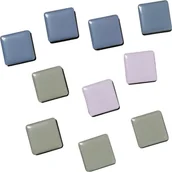 Magnesy - NAGA Stærke Magneter i farverne blå, grå og lyserød 2 x 2 x 0,5 cm 10 stk. i pakke Mix 195x13x95mm 1stk - miniaturka - grafika 1