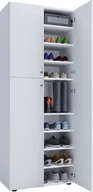 Szafki na buty - Lona XXL Szafka na buty 4 drzwi biały. - miniaturka - grafika 1