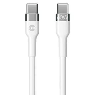 Kabel USB Typ-C - USB Typ-C FOREVER Flexible 60W 1 m Biały - Kable USB - miniaturka - grafika 1