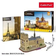 Puzzle - Cubicfun Puzzle 3D National Geographic Notre-Dame - miniaturka - grafika 1