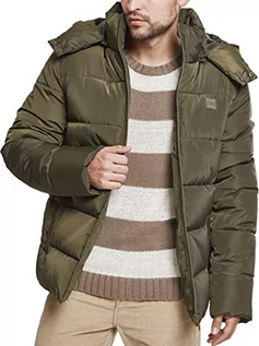 Kurtki męskie - Urban Classics Kurtka męska kurtka puchowa z kapturem kurtka zimowa kurtka pikowana z odpinanym kapturem w wielu kolorach, rozmiary S - 5XL - grafika 1