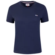 Koszulki i topy damskie - Tommy Hilfiger Koszulka Damska T-Shirt Tjw Regular Jersey C Neck Navy Dw0Dw09198 C87 S - miniaturka - grafika 1