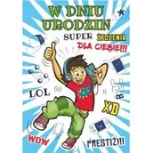 Kartki okolicznościowe i zaproszenia - Stamp Karnet Young B6 + koperta wzór nr 026 Urodziny - miniaturka - grafika 1