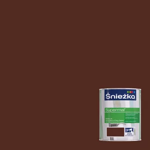 ŚNIEŻKA ŚNIEŻKA SUPERMAL EMALIA OLEJNO-FTALOWA BRĄZOWY POŁYSK RAL8016 0,2L q126000200R801600 - Emalie - miniaturka - grafika 1