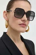 Okulary przeciwsłoneczne - Gucci okulary przeciwsłoneczne damskie kolor czarny GG1448SA - miniaturka - grafika 1