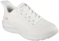 Buty sportowe damskie - Skechers buty sportowe Bobs Squad Waves - Just Wading 117485 WHT 39,5 - miniaturka - grafika 1