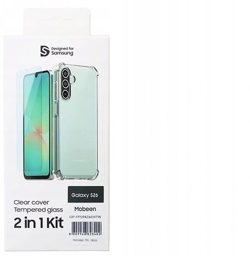 Samsung Zestaw Samsung by Mobeen etui Clear Cover + szkło hartowane na Samsung Galaxy S26 - przezroczyste