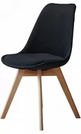 Krzesła - Krzesło skandynawskie MONZA BLACK Pro SMOKE - miniaturka - grafika 1